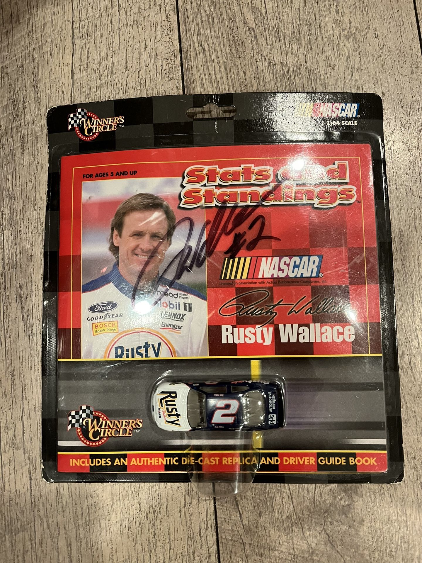Rustic Wallace Autographed NASCAR