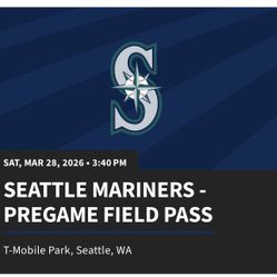 Mariners Pregame Field Passes & Game Tickets