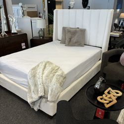 Upholstered Queen Size Bed Frame. $53 Down Payment 