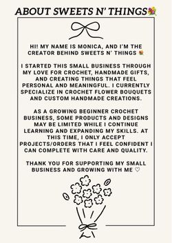 Custom crocheted flowers / bouquets