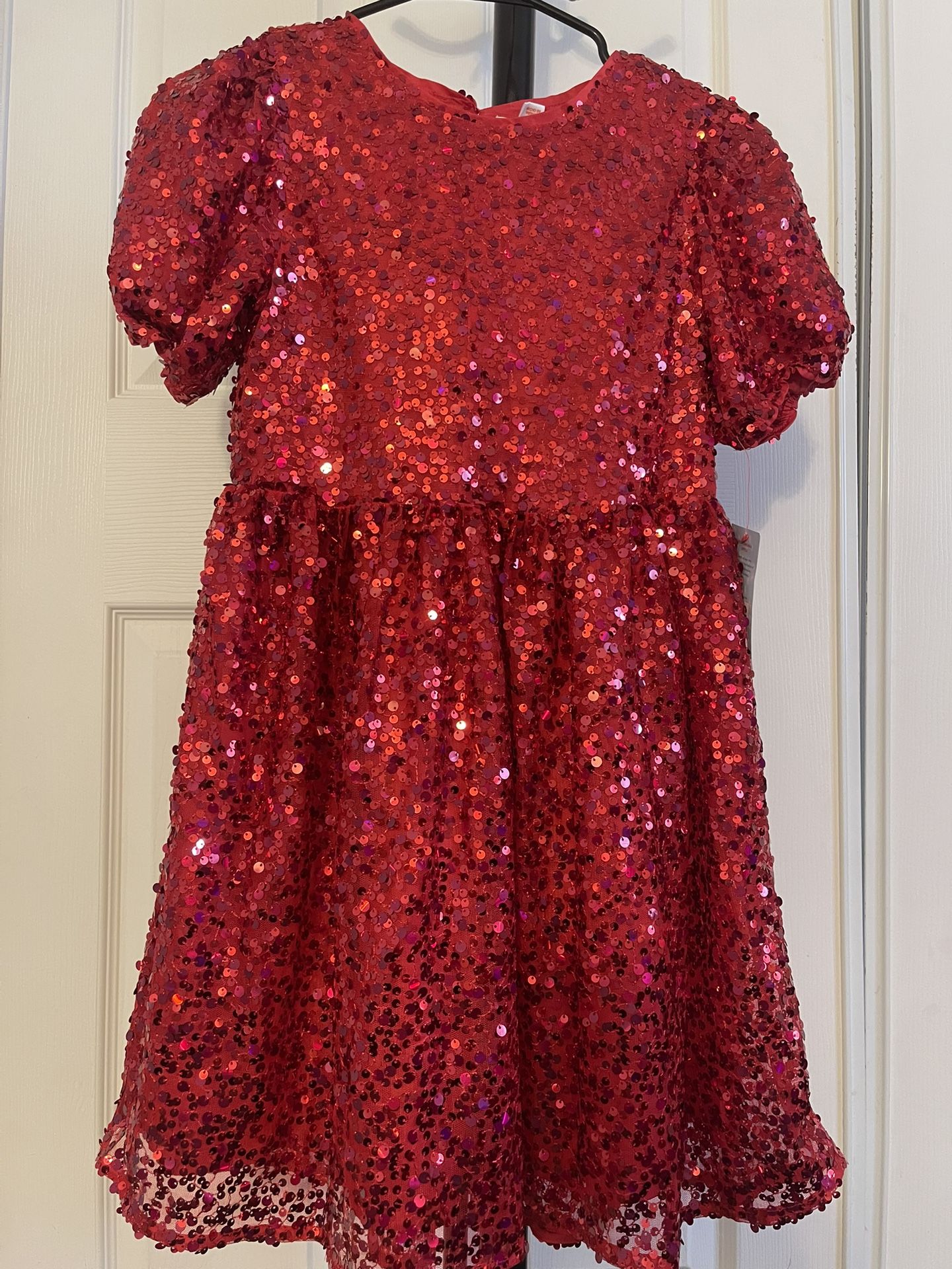 GRACE KARIN Girls Party Dress Sequin Formal Fancy Birthday Dress for Girls Prom Ruffle Midi Dress -14Years