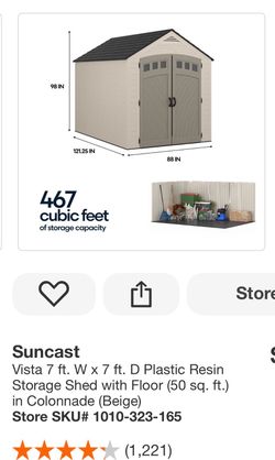 Suncast storage shed