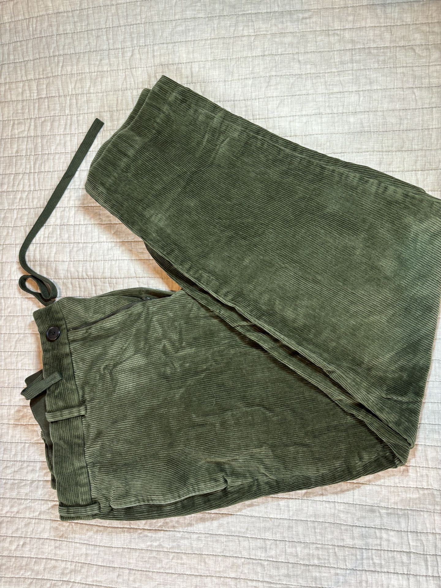 Green Corduroy Pants Size Medium
