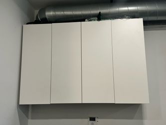 2 Wall cabinets with 2 doors each, white/Vallstena white, 30x15x30 each