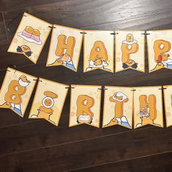 Sanrio Gudetama Birthday Decorations 