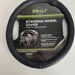 Steering wheel cover with crystal trim