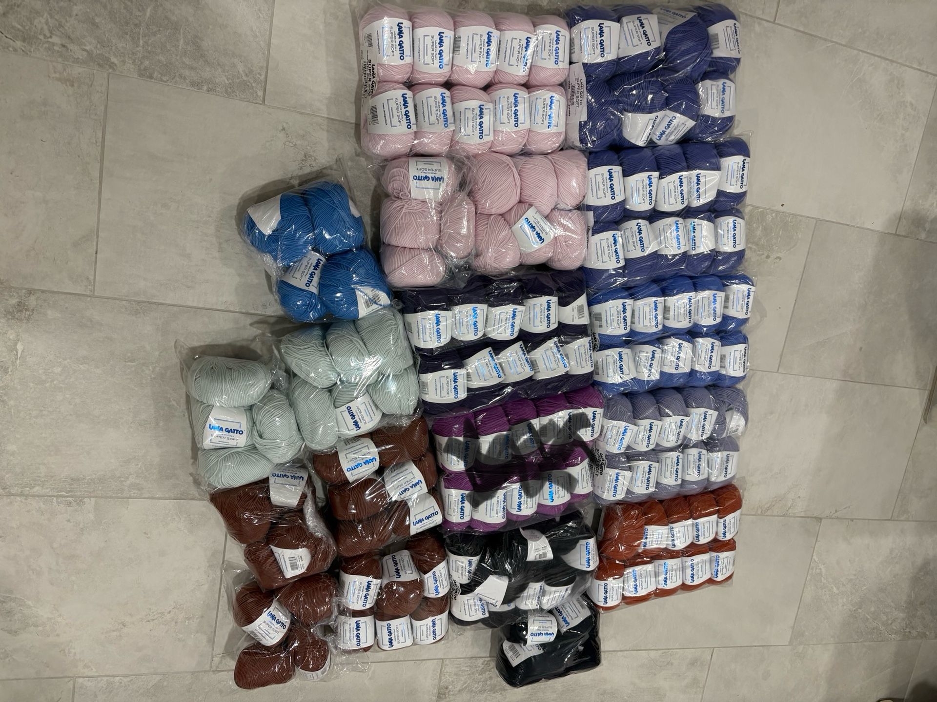 Lana Gatto Super Soft Luxury Italian merino Yarn Lot