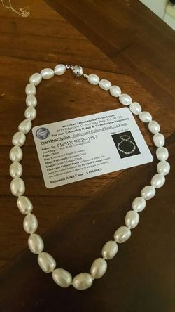 Authentic fresh water pearl retail $690