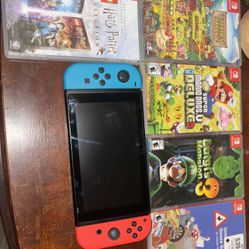 Nintendo Switch Console – Great Condition + 10 Games Included
