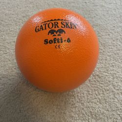 New Gator Skin Softi Ball-Orange, 6 inch