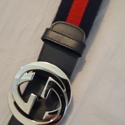 Gucci Web Belt With G Buckle