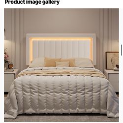 Full White Bed Frame 