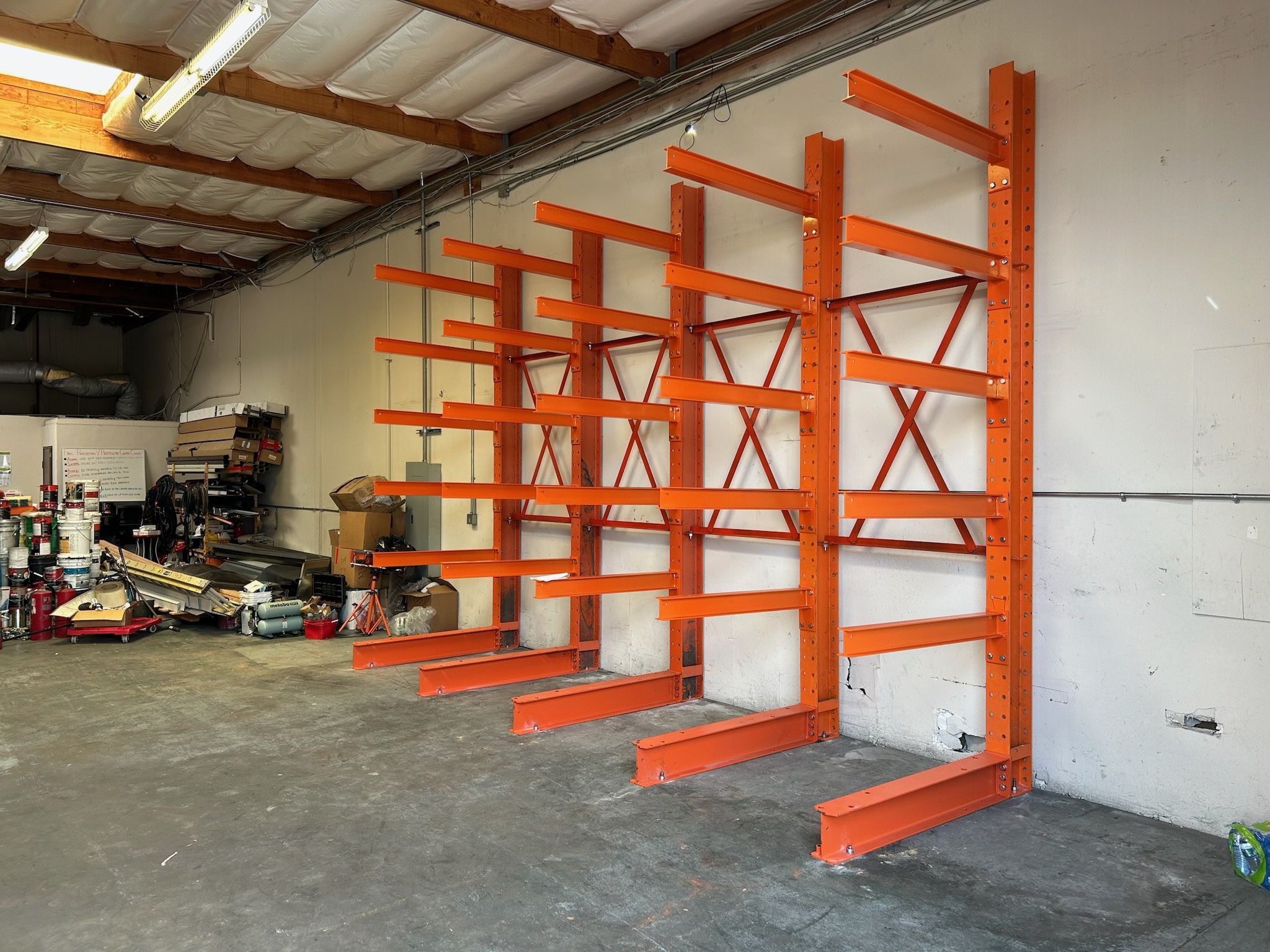 Used Cantilever Pallet Racking, Lumber Storage, Pipe Racks