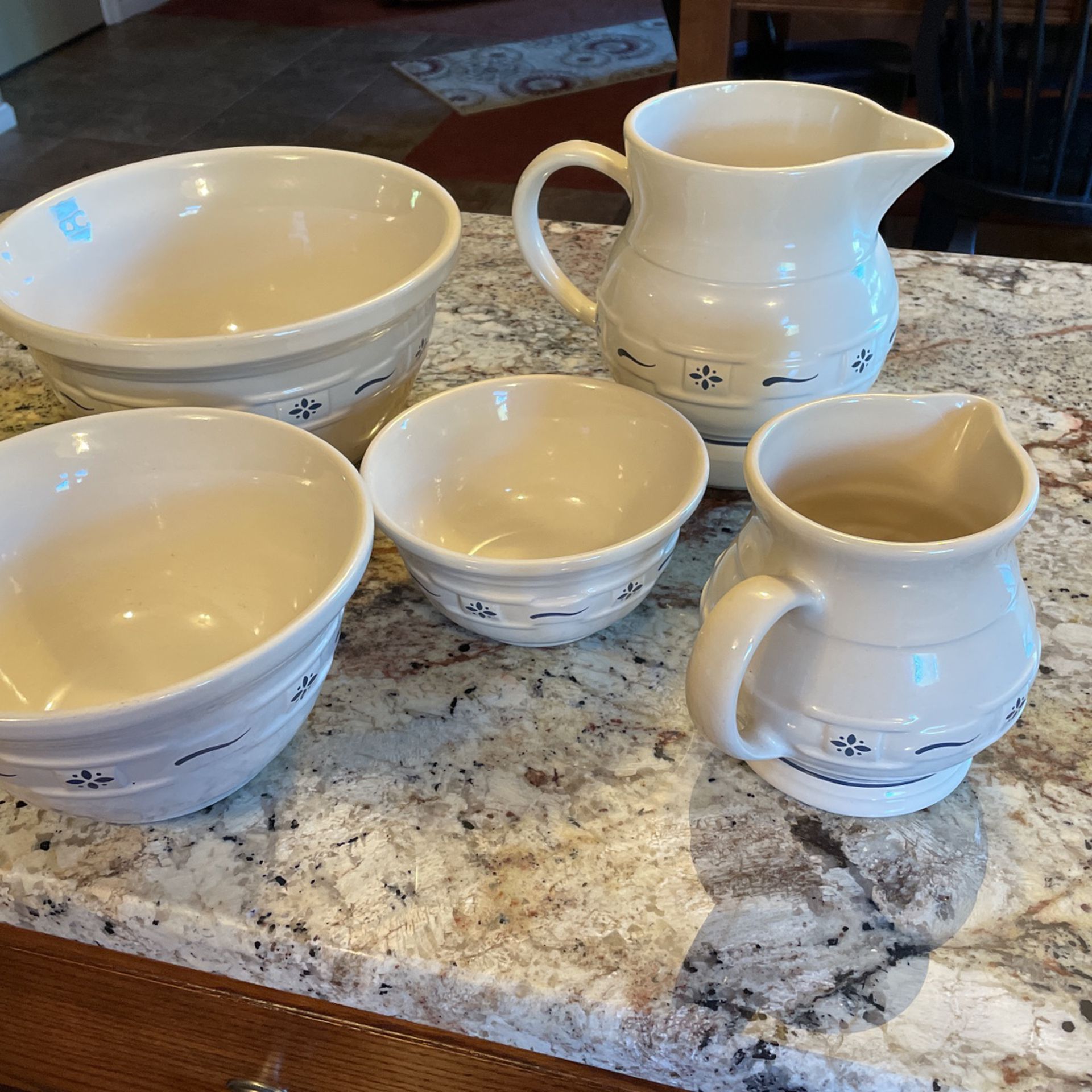 Longaberger Heritage Collection Pottery Blue