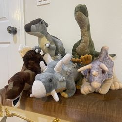 Dinosaurs Plushies Stuffed Animals - Bundle of 5 