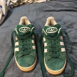 Green suede Adidas Campus SIZE 12