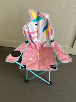 Kids Unicorn Folding Camp Chair