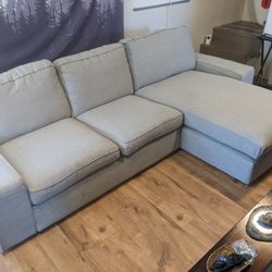 IKEA KIVIK Couch with chaise - grey - $350 (Hillsboro)