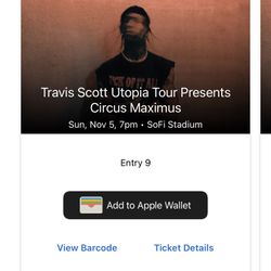 Travis Scott 6 Tickets