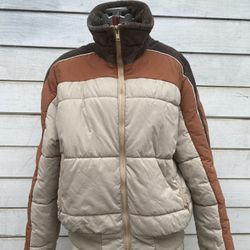 Vintage Boho MCM Campsport Puffer Puffy Bomber Winter Corduroy Jacket Unisex Retro Modern