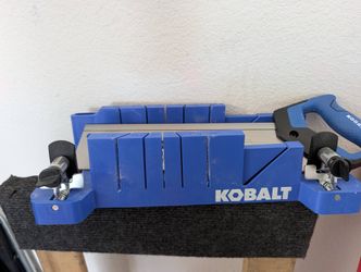 Kobalt Miter Box and14-in Fine finish cut Back Saw