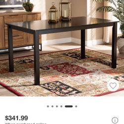 ✨️ Eveline Rectangular Wood Dining Table Espresso - Baxton Studio W2803