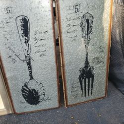 A Nice Picture Set Of Folk And Spoon 