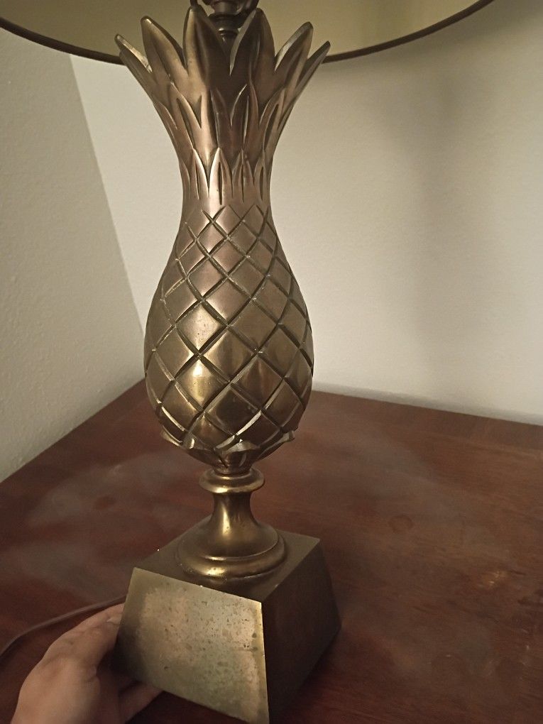 MCM Vintage Leviton Brass Pineapple Lamp