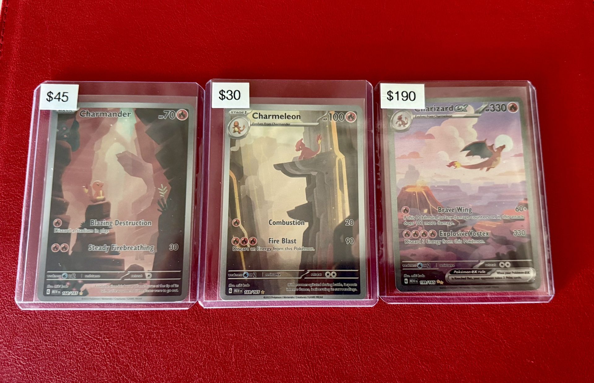 Pokemon TCG 151 Scarlet & Violet Charizard Evolution Line