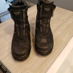 Like new Milwaukee leather biker boots 