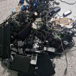 BUNDLE DEAL: Laptop batteries, chargers, electronics phones for parts, ram, hard drives, keyboards++