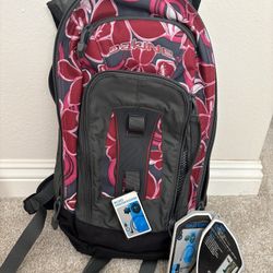 Dakine hydration backpack (pink/grey)