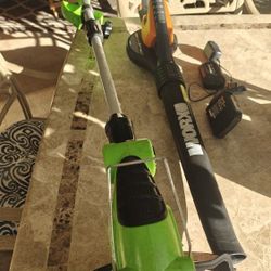 Bundle Of Workx Belower And Lawn Trimmer 
