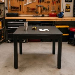 Heavy Duty Commercial Table – 48” x 30” – Steel Frame – Black (4 Available) $400 EACH / $1,400 for all 4