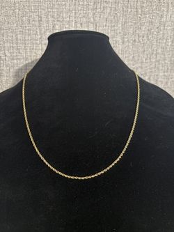 24" Gold-Plated Twisted Rope Necklace