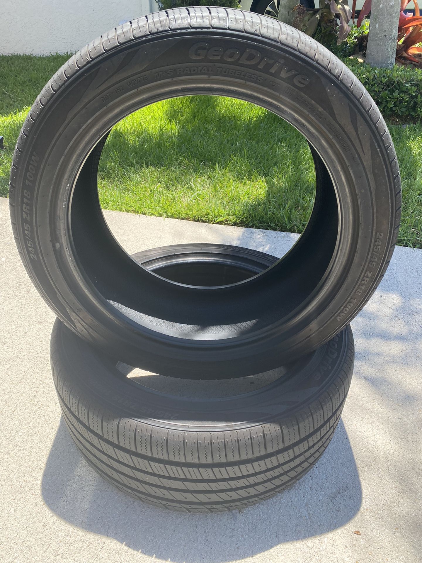 2 GeoDrive Tires 245/45 ZR18 100W for Sale in Boca Raton, FL OfferUp