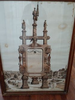 Antique Authentic Civil War Document- Sterling, IL. Whiteside Co.