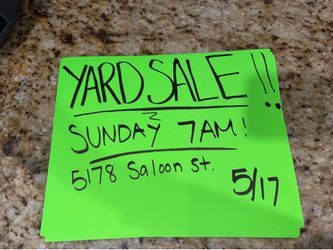 Yard sale