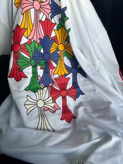Chrome heart white multi-color long sleeve shirt
