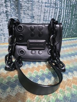 Marc by Marc Jacobs Rebel Grommets 24 bag in black leather # Y