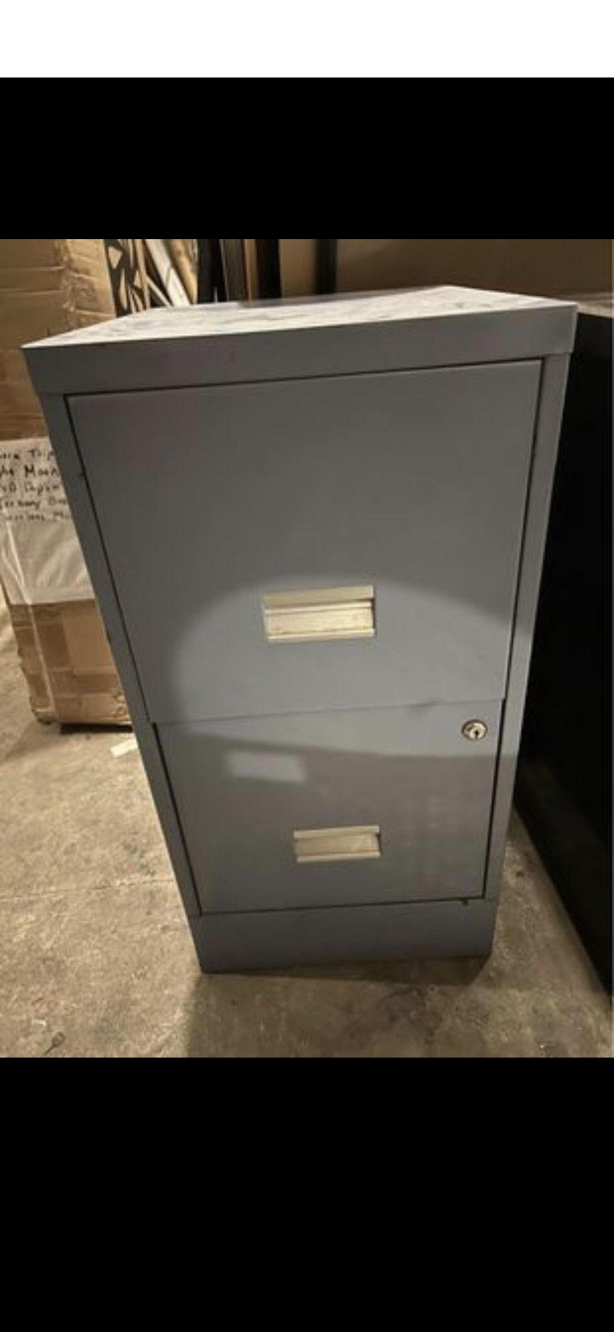 File Cabinet - light blue, no lock