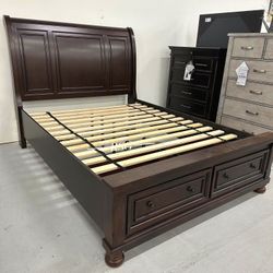 Porter Master Bedroom Furniture Set 🌟 Queen Size Bed/King Size Bed, Dresser, Mirror, Nightstand, Chest, Mattress 