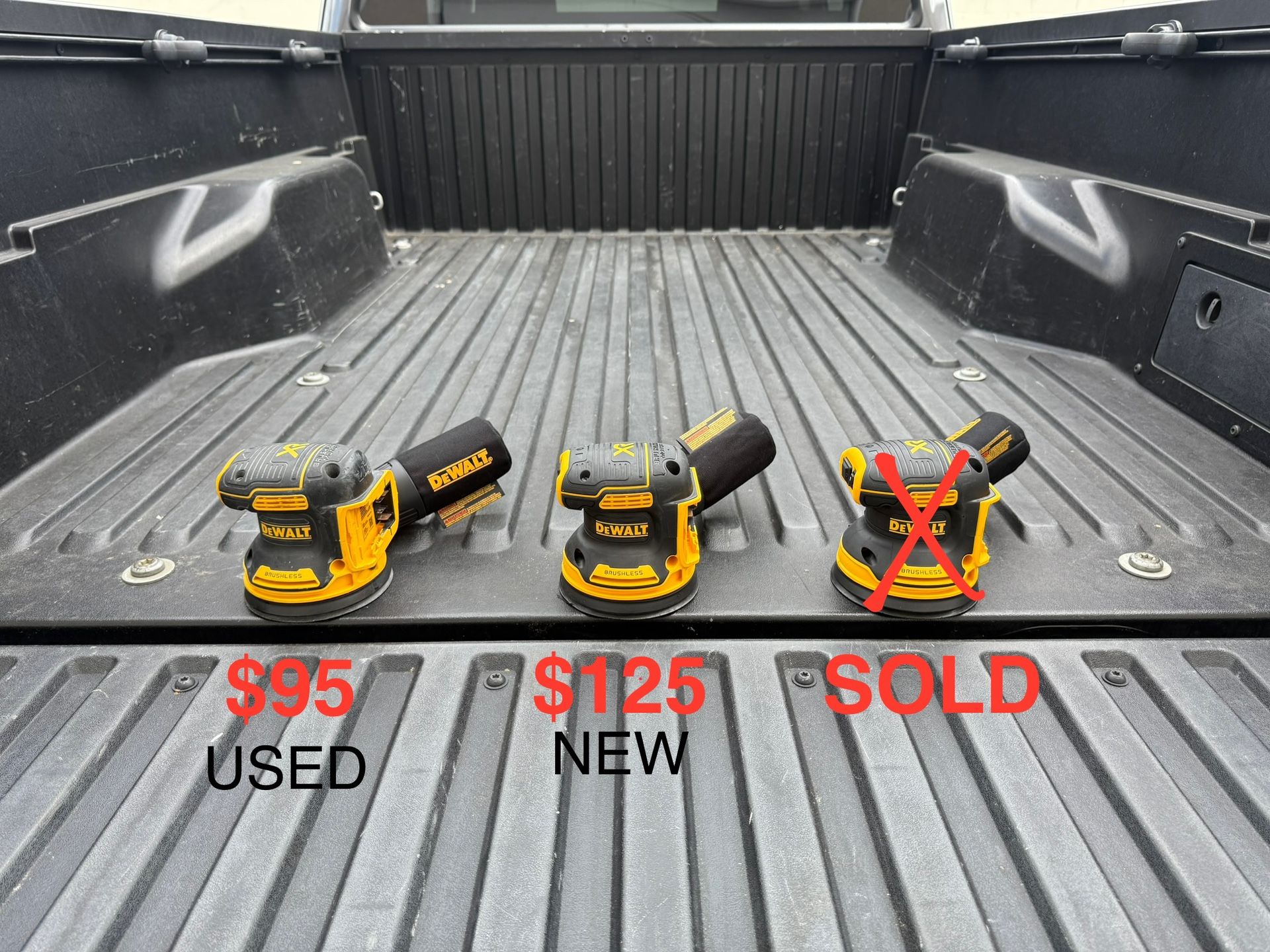 DEWALT 20V MAX XR Cordless Brushless 5 in. Random Orbital Sander (Tool Only) **SEE PHOTO FOR PRICING**