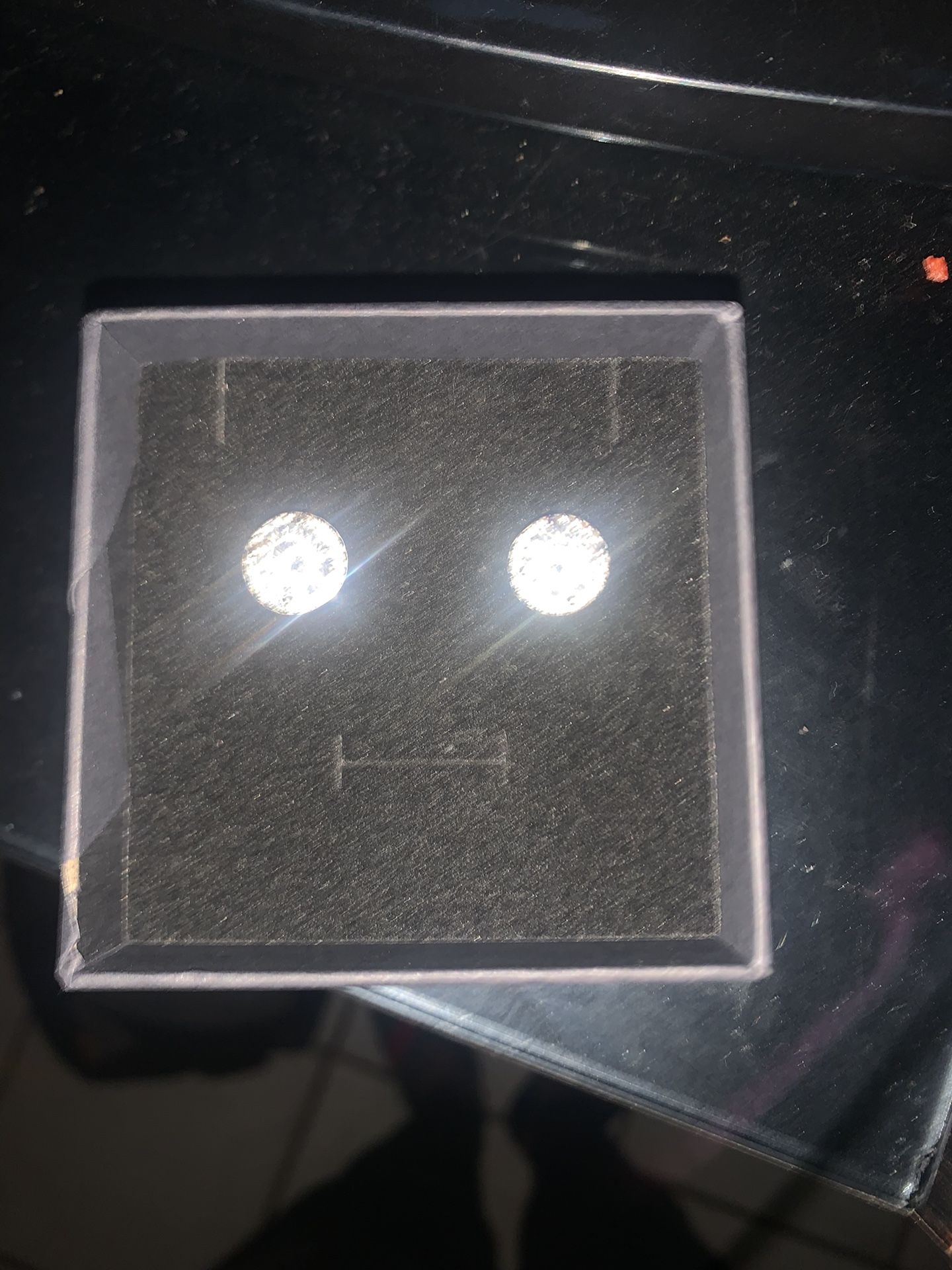 Moissanite Earrings 8mm