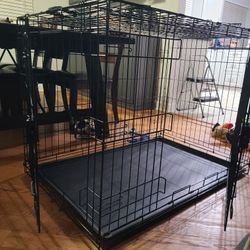 Topaw 2 door Large Dog Crate with Divider
