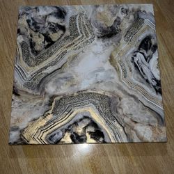 Wall, painting, black, white, gray and gold