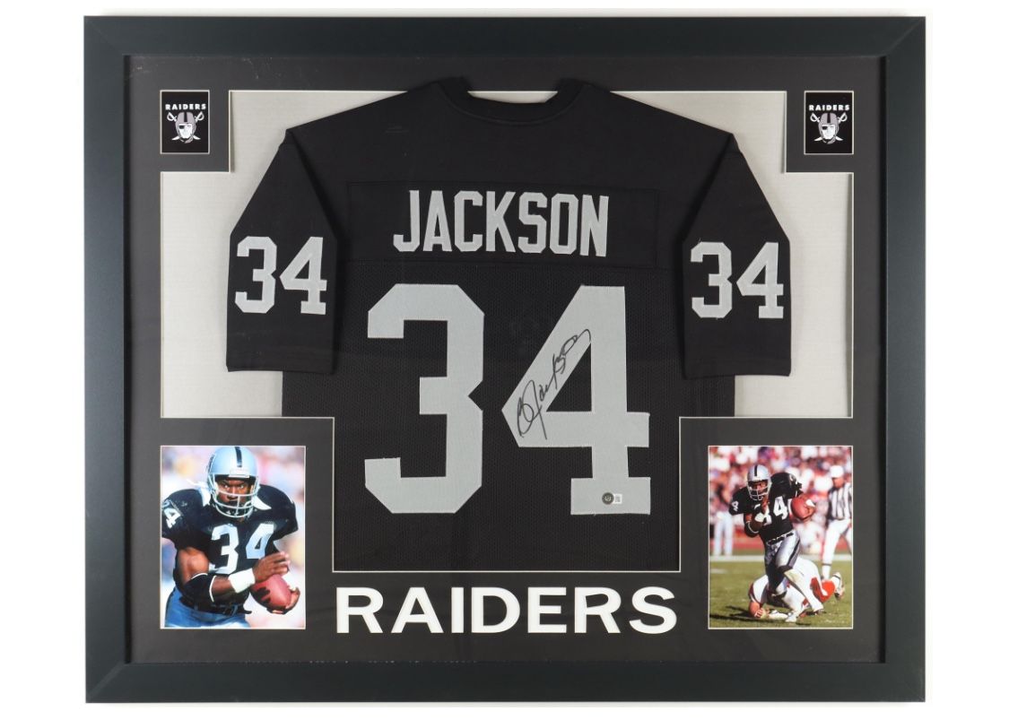 Bo Jackson Framed Signed Jersey