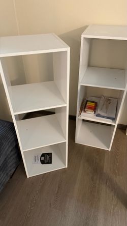 3 Tier White Shelfs