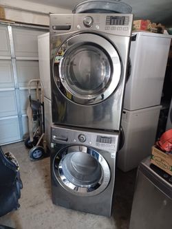 Lg Stackable Steam Washer And Steam Gas Dryer