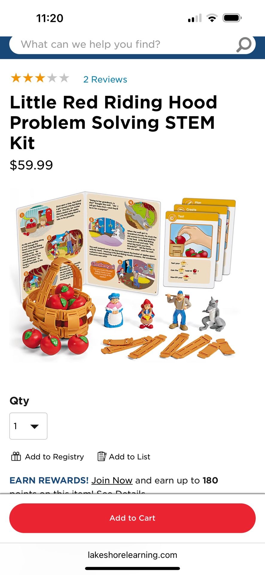 NEW- Little Red Riding Hood Problem Solving STEM Kit